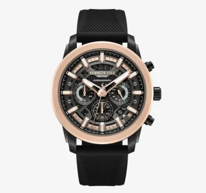 kenneth cole kcwgo0067702 mens chronograph sport watch black silicone 1