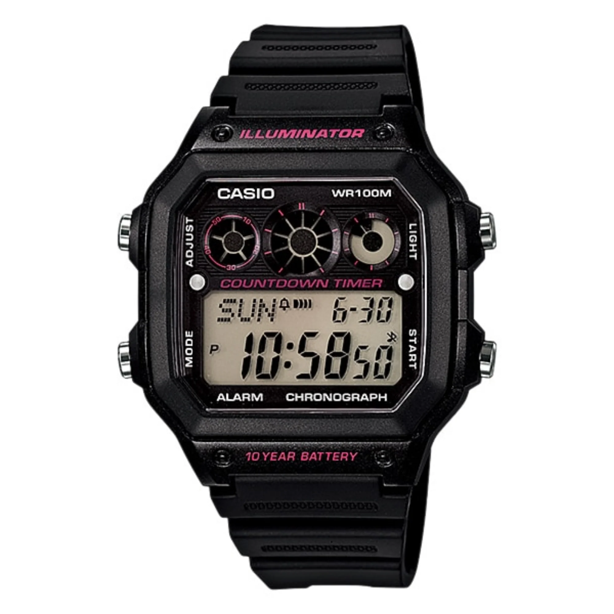 AE-1300WH-1A2VDF (3) casio AE-1300WH-1A2VDF front