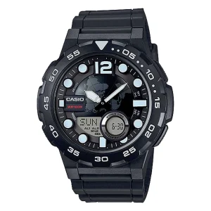 casio AEQ-100W-1AVDF front